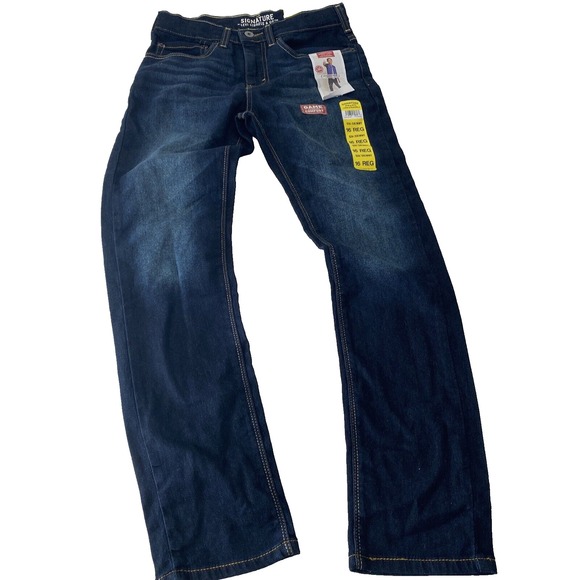 New Levis Signature Blue Skinny leg Jeans Boys 16 Reg S26 extra slim fit dark - Picture 1 of 11